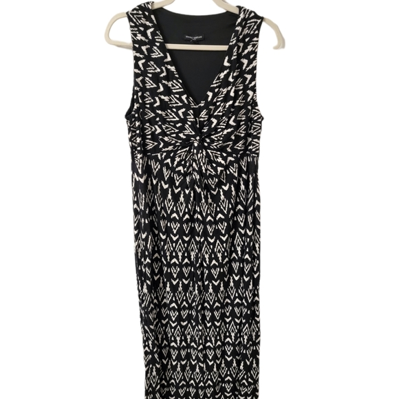 Mario Serrani Black and White Maxi Dress - Picture 1 of 6